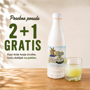Sirutka od kozjeg mlijeka 2+1